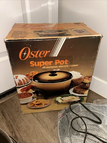 Vintage Oster 8 Qt Brown Super Pot Pan Electric Fryer Cooker - Picture 11 of 11