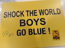 2026 National champions UOfM Trey Mckenney Autographed “shock The World”