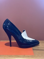 Black And White Celine Pheobe Philo Era High Heeled Shoe Size 36