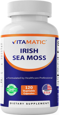 Vitamatic Organic Irish Sea Moss 120 Vegetarian Capsules