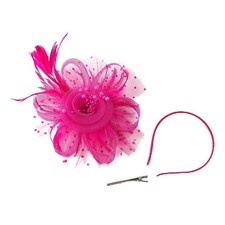 Black Fascinator Pillbox Hat for Women 20s 50s Cocktail Tea Party Accessory