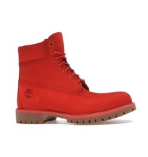 NEW Timberland 6" Premium WATERPROOF Boots 50th Anniversary- Medium Red Nubuck 5