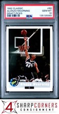 1992 CLASSIC DRAFT PICKS #60 ALONZO MOURNING RC HOF PSA 10