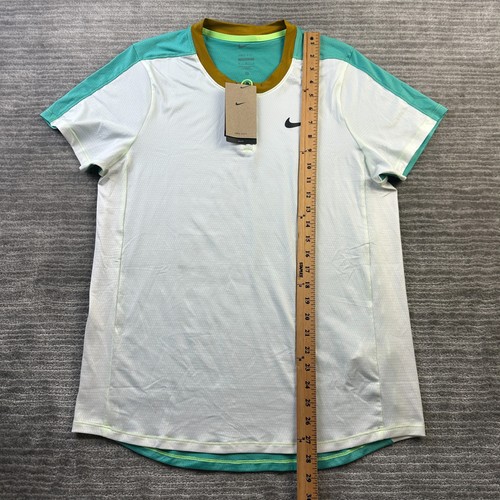Nike Polo Shirt Mens Medium Tennis Court Advantage Polo Blade - Picture 9 of 9