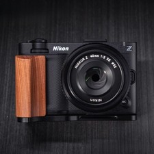 Wood Wooden Aluminum Alloy L Hand Grip Base Plate For Nikon ZR Cinema Camera