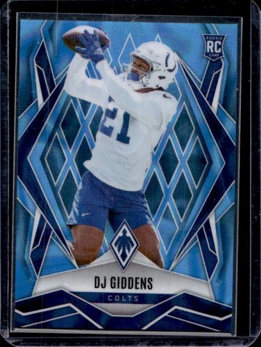 2025 Panini Phoenix DJ Giddens RC Light Blue Lava Prizm Rookie #/325 Colts