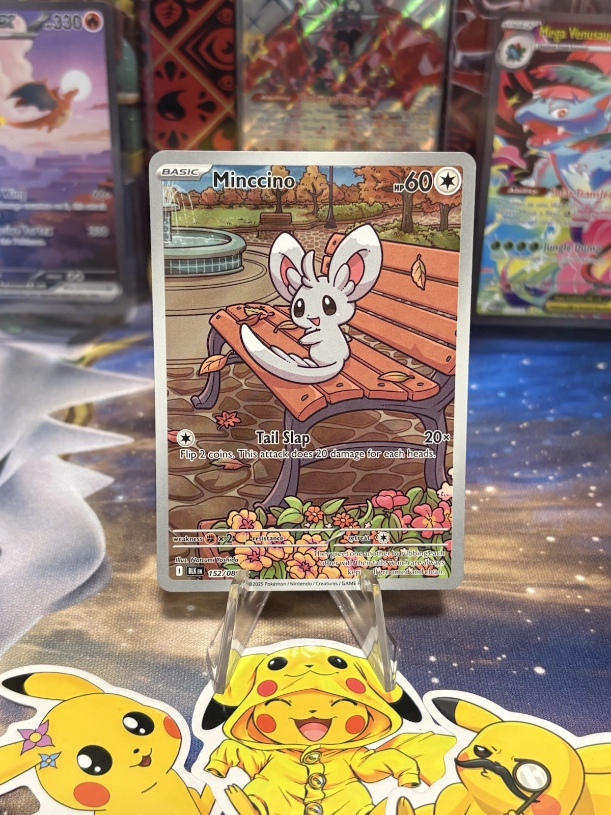 Minccino 152/086 Pokemon Black Bolt Illustration Rare Full Art