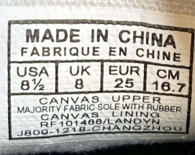 Polo Ralph Lauren Landyn Zapatos Niños Talla 8.5 Niños Rojo Azul Blanco Lona Sin Cordones Foto 4 de 4