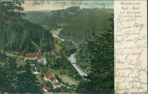 Ansichtskarte Bad Boll Bonndorf Wutachtal Baden um 1900 (Nr.9506)