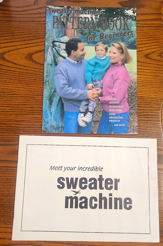 Bond / Caron Sweater machine pattern book for beginners & Sweater Machine Manual
