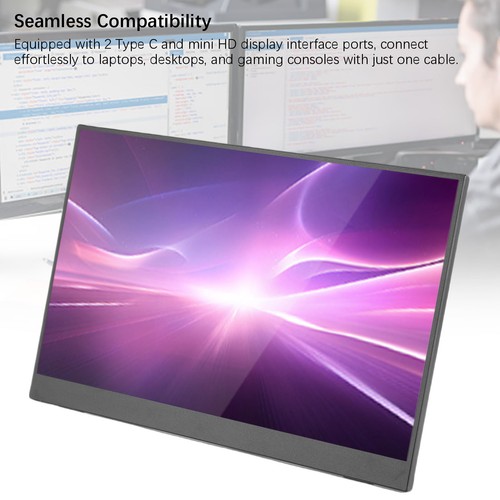 15.6in Computer Display 1080P 120HZ Refreshing Rate 2 Speaker HD Display Int NEW - Afbeelding 12 van 12
