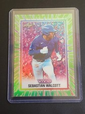 Sebastian Walcott 2025 Leaf Vivid Baseball 1/1 Pre Production Proof