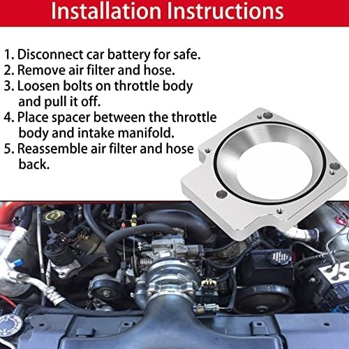 Aluminum Throttle Body Spacer Adapter Plate Kit