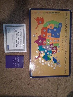 First State Quarters Collector's Map 1999-2008