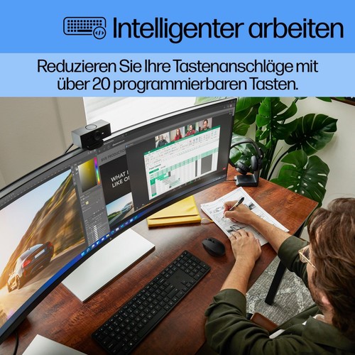 HP 650 Wireless-Tastatur und -Maus, Volle Größe (100%), RF Wireless, Membran Key - Bild 6 von 9