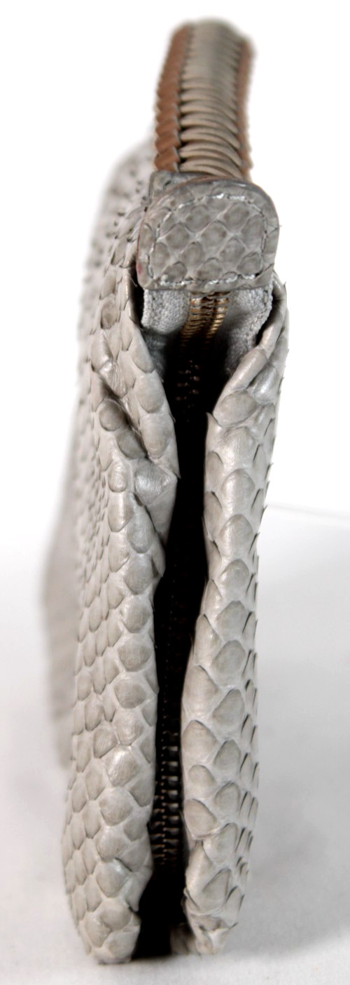 NADA SAWAYA Gray Python Skin & Braided Leather Ha… - image 6