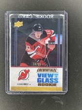 2021-22 UD Credentials Alexander Holtz View From The Glass Rookie /25 #VG-19