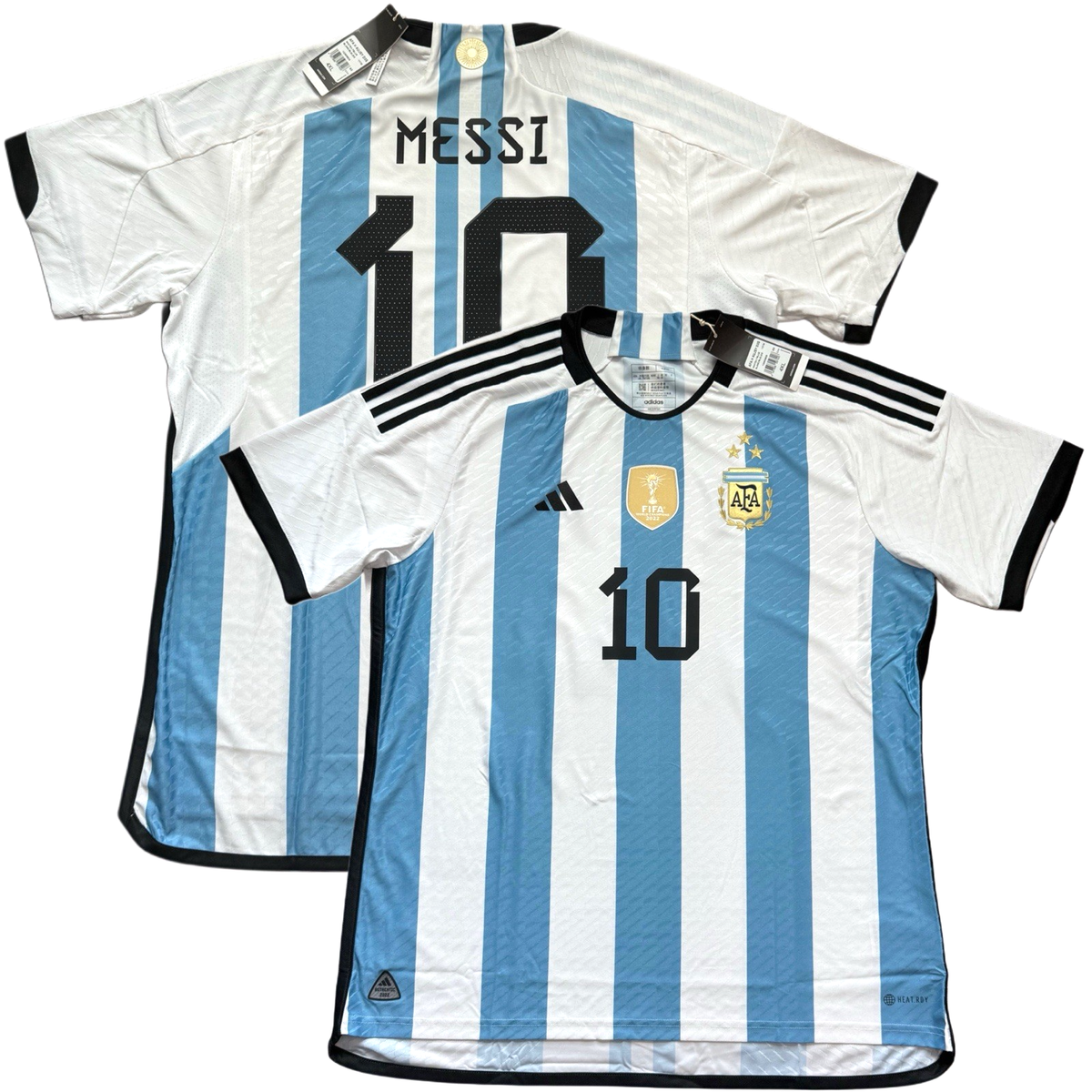 2022/23 Argentina Authentic Home Jersey #10 Messi 4XL Asian Size