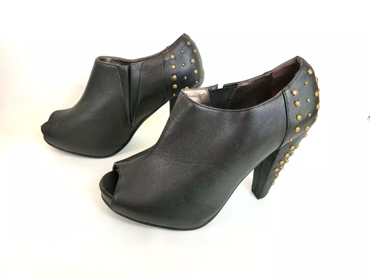 Peep toe clearance booties charlotte russe