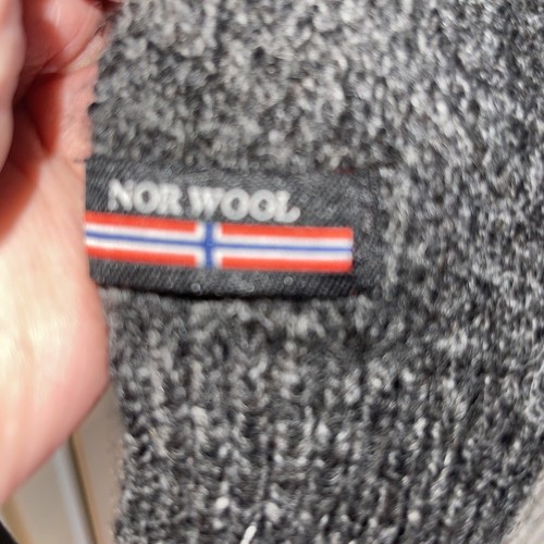 Norwool of Norway Pure Wool Pull Over Quarter Zip Sweater Jumper boys size 4 - Picture 4 of 5