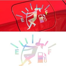 Car Sticker Decal, High Gas Consumption Vinyl Sticker, Car Fuel Gage Empty Stick