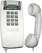 Cortelco 255415-VBA-20M Single Line White Wall Telephone