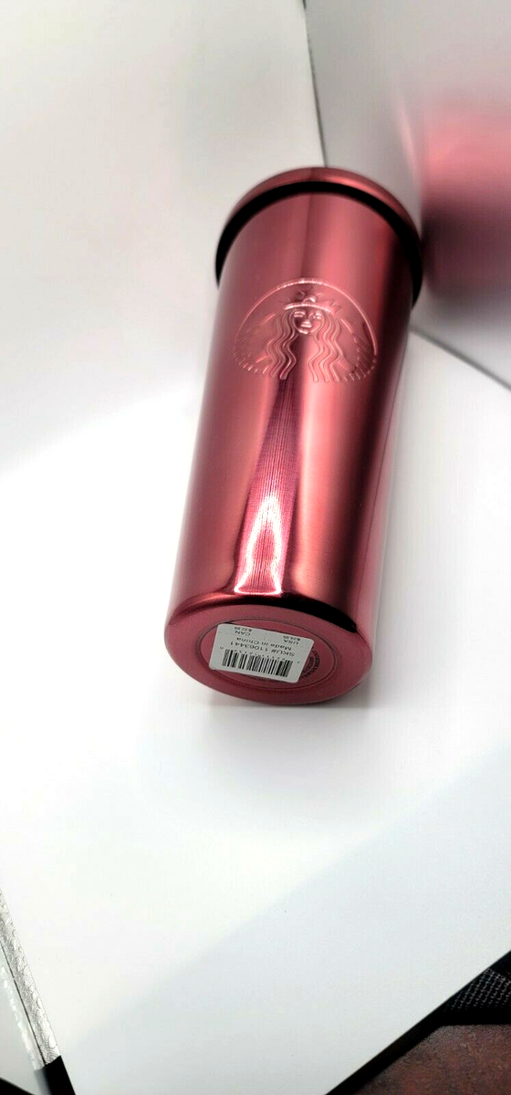Starbucks Stainless Steel 24oz Tumbler Metallic Berry-Pink Cold-Cup Venti  2016 | eBay
