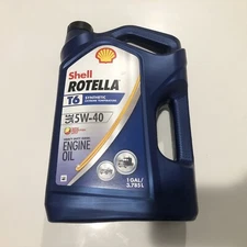 SHELL Rotella T6 - 5W-40 - Full Synthetic Heavy Duty - DIESEL Engine Oil (1 Gal)