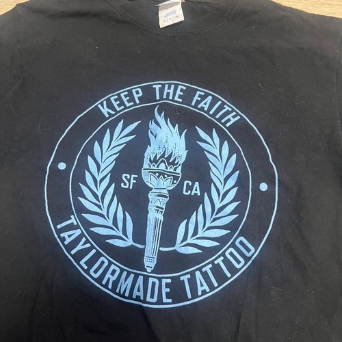 TaylorMade Tattoo Shop San Francisco Shirt Sz S Mens Punk Oi! Hardcore Rancid - Picture 2 of 6