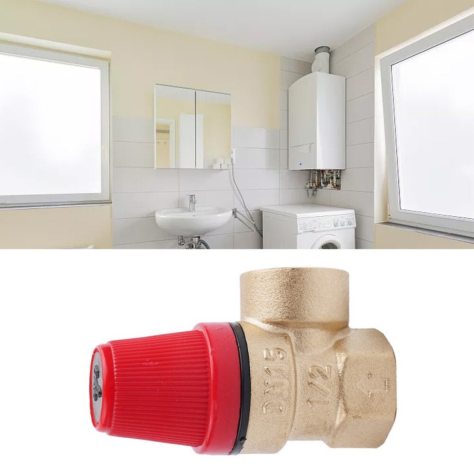 1/2 Inch Brass Diaphragm Safety Valve Pressure Release for Heating