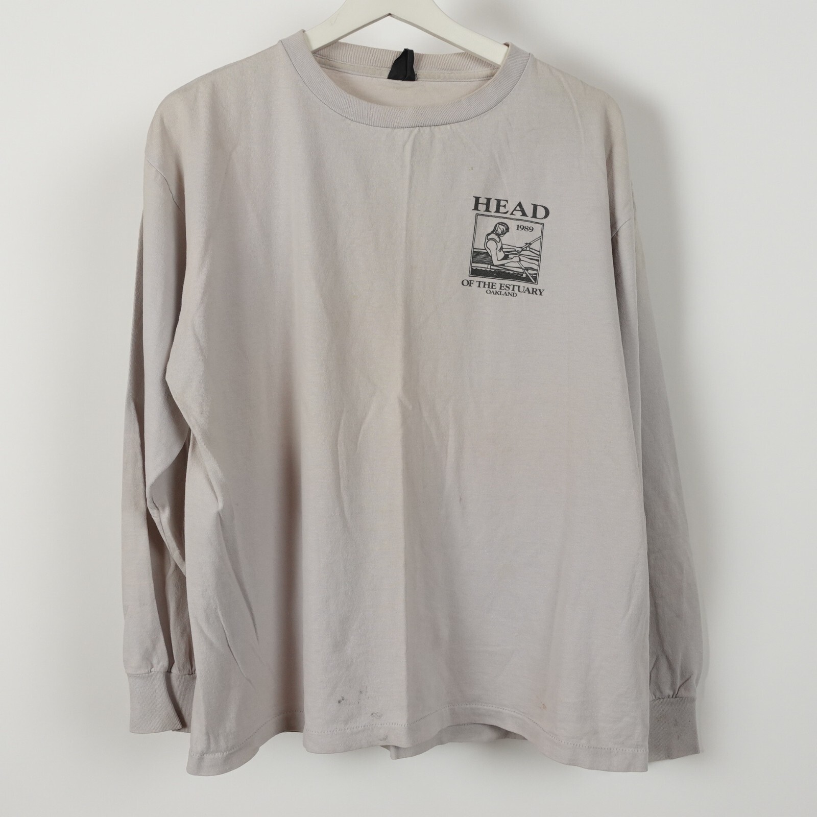 FILA T shirt vintage anni 80 Oakland California regata canottaggio taglia grande punto singolo