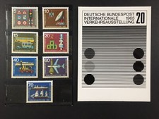 FRG PHOTO ESSAY 1965 468/474 IVA TRAFFIC EXHIBITION DRAFT DRAFT RARE!! e1697