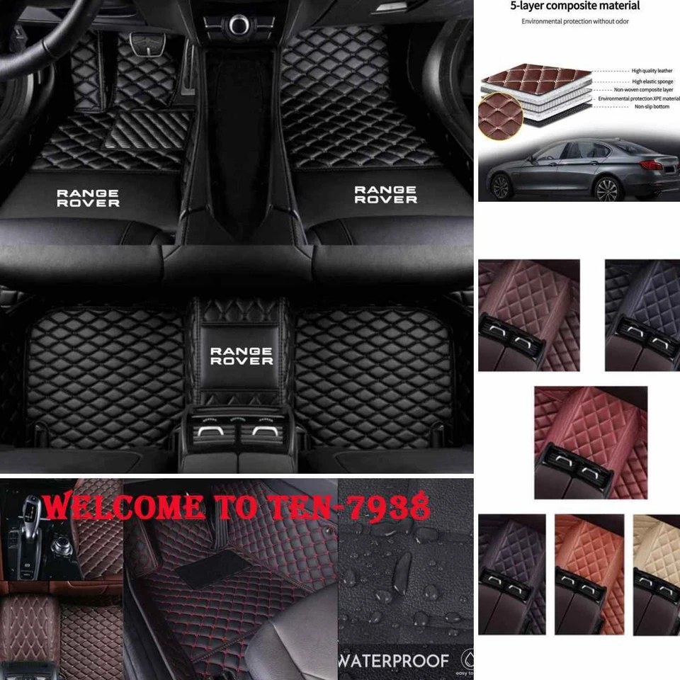 For Land Rover Range Rover Car Floor Mats All Weather Custom Auto Carpet Liners - Image 2 of 4