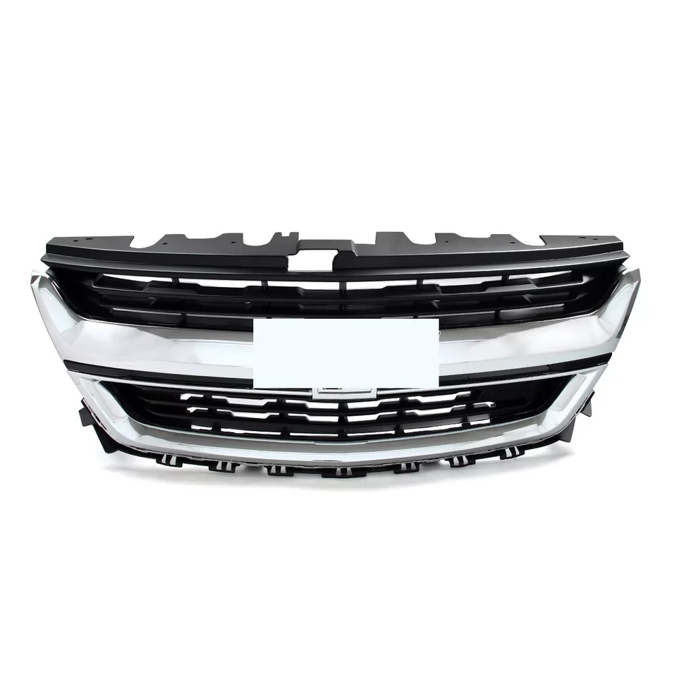 Parachoques delantero para Chevrolet Colorado 2015-2020 parrilla superior parrilla cromada negra Foto 2 de 4