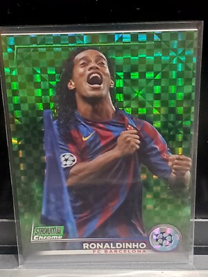 2022-23 Topps Stadium Club Chrome #10 Ronaldinho Green X Fractor