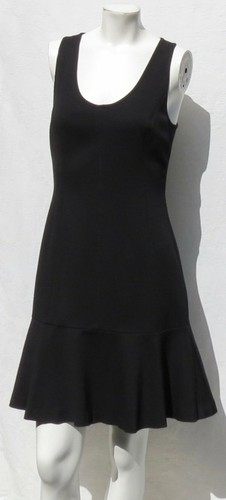 98 $ Banana Republic Ponte Strickkleid Fit and Flare Reißverschluss hinten schwarz US S 6 NEUWERTIG - Bild 2 von 5