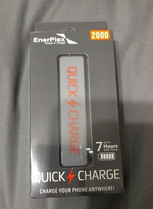 Banco de energía portátil Enerplex QuickCharge 2000 mAh / en embalaje original Foto 2 de 2