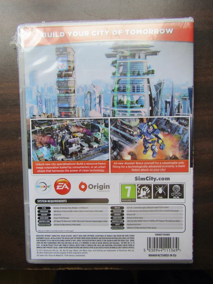  SIMCITY, Cities of Tomorrow Expansion Pack, PC/MAC, Download Version New Sealed - Image 3 of 4