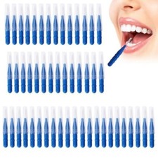 100 Pcs Dental Orthodontic Oral Floss Interdental Brush Toothpick Teeth Cleaning