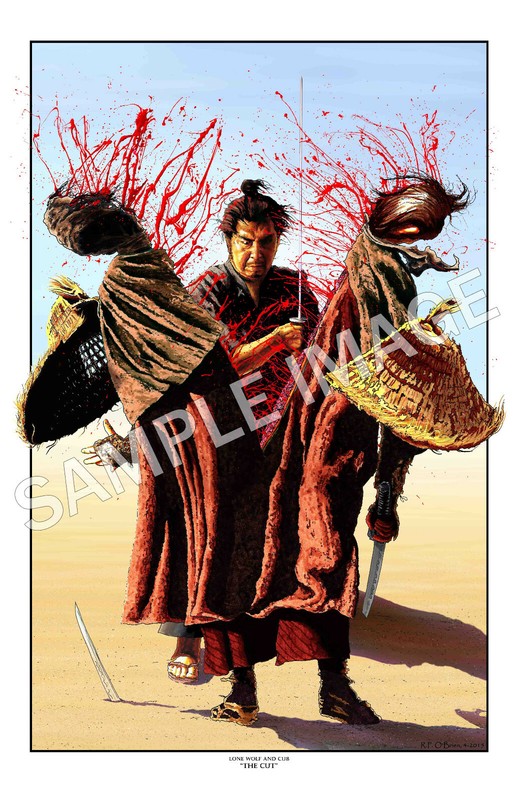Lone Wolf and Cub / Shogun Assassin Ogami samurai poster #4: The Cut samurai art