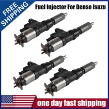 4pcs Fuel Injector Fit For 2001-2007 Isuzu NPR NPR-HD Diesel 4HK1 5.2 4.8L