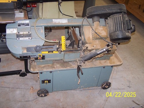 Enco 7" X 12" Retangular Metal Bandsaw Horizontal & Vertical W/ Coolant Pump