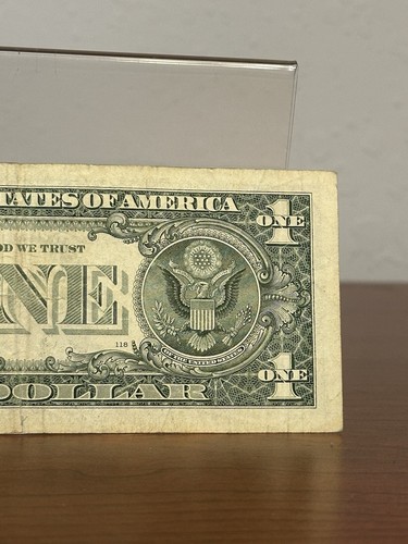 2013 STAR NOTE $1 ONE DOLLAR FANCY SERIAL (B) В09957790* - Currency - Picture 9 of 9