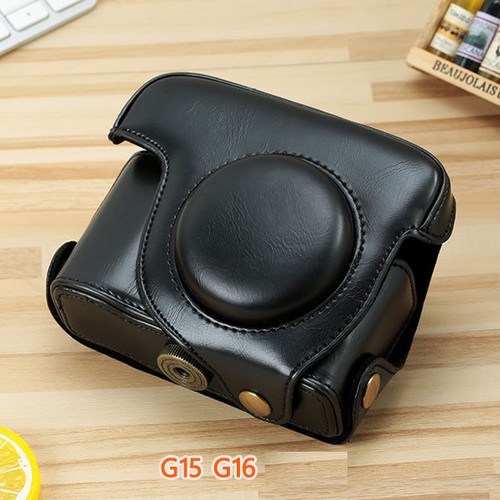 PU Leather Bag Case Pouch for Canon G1X G11 G12 G15 G16 G7X G9X G5X - 第 8/27 張圖片
