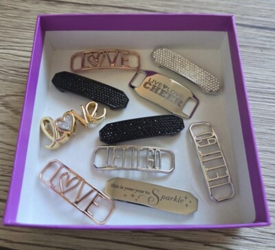 Origami Owl Lot of 10 Leather Wrap Bracelet Sliders - LOVE - Let It Go FREE SHIP