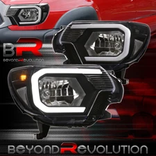 For 2012-2015 Tacoma LED DRL Strip Bar Head Light Driving Signal Headlamps Black