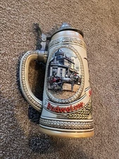 Anheuser Busch Budweiser Lidded Stein Limited Edition  "H" Series Vintage