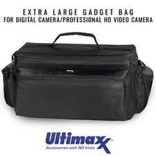 ULTIMAXX Extra Large Soft Padded Camcorder Equipment Bag Case