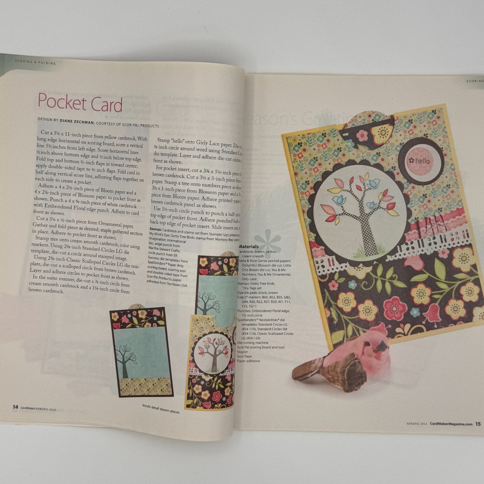 Cardmaker Creative Cuts and Folds for Paper Spring 2012 Die Cutting Embossing+