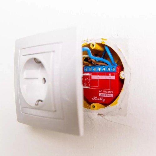 Relè controllo consumi Wi-Fi e bluetooth, Shelly 1PM Plus Power Measurement - Foto 11 di 12